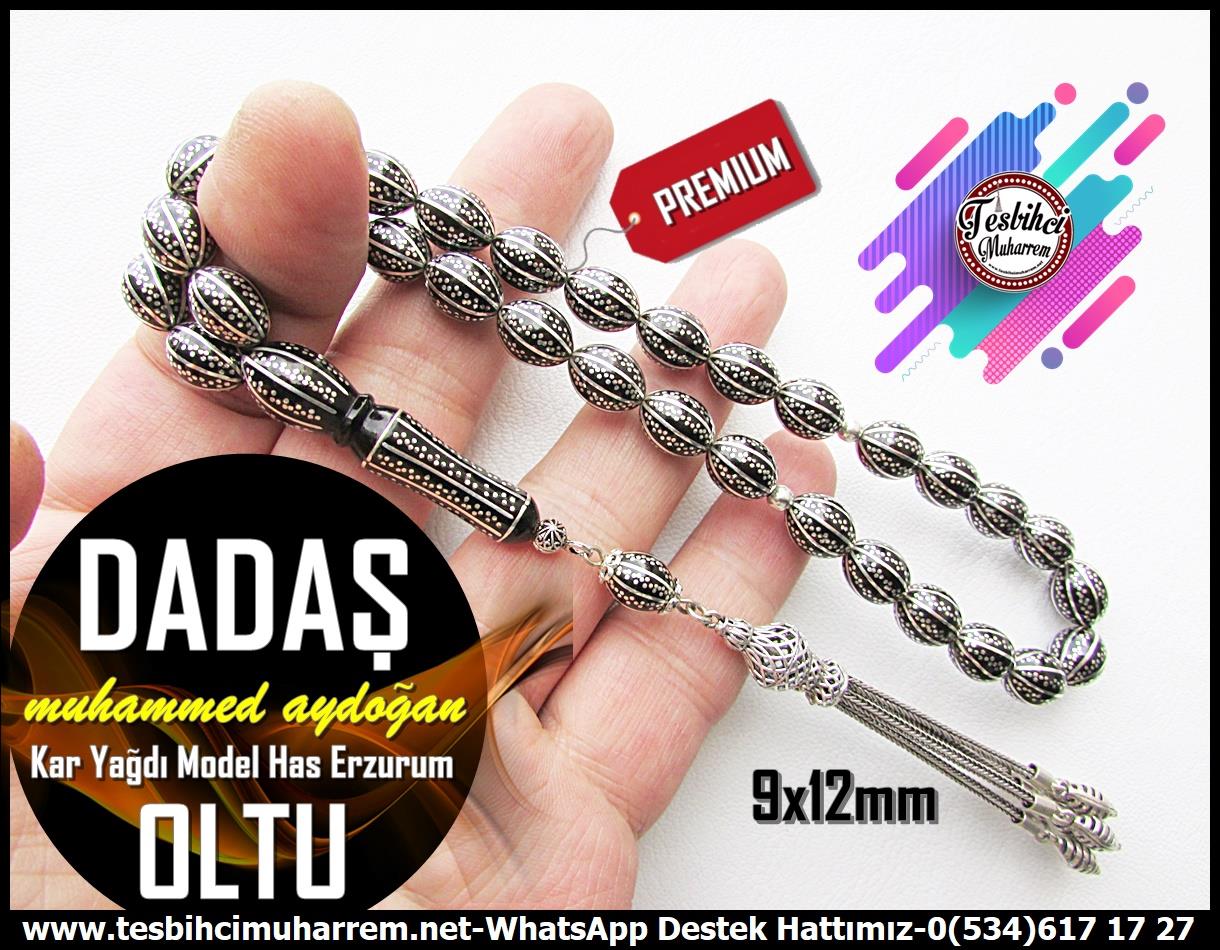 Oltu Taşı TesbihlerTM13668Muhammed Aydoğan Usta Tornası | Erzurum Oltu Taşı Tespih, Beyzi Kesim, Gümüş Çakım, Karyağdı Model, 
