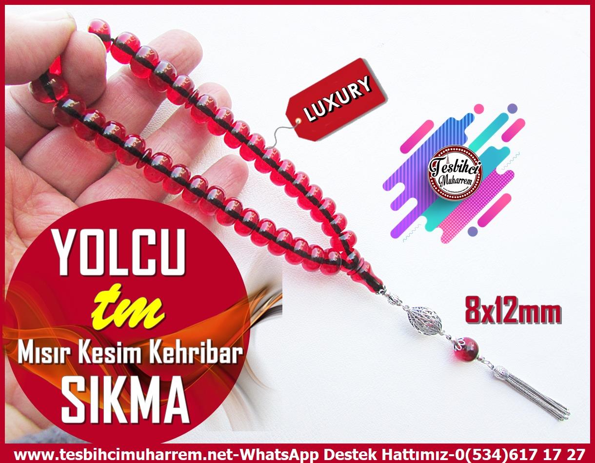 Maskot, Bileklik ve Bürokrat TespihlerTM13648Muharrem Karaoğlu Usta Dizayn | Sıkma Kehribar Tespih, Mısır Kesim, Bilek Boy, Gümüş Püsküllü, 