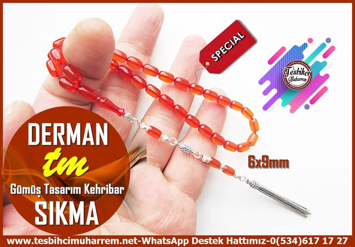 Kayısı Kehribar TesbihlerTM13984Muharrem Karaoğlu Usta Dizayn Sıkma Kehribar Tesbih – Zar Ton, İnce Kapsül Kesim, Gümüş Tasarım, “Derman” İsimli Özel TespihTespih Sıkma Kehribar I Gümüş Tasarım İnce Kapsül Kesim Zar Ton Derman Tesbih 