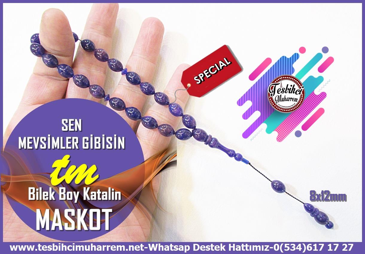Maskot, Bileklik ve Bürokrat TespihlerTM14113Muharrem Karaoğlu Usta Dizayn Tesbih – Maskot Katalin, Bilek Boy, Mor “Sen Mevsimler Gibisin” Bürokrat Tespih Tespih Maskot Katalin I Bilek Boy Mor Sen Mevsimler Gibisin Tesbih