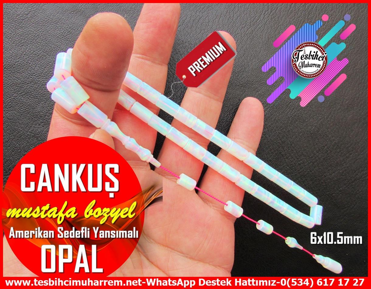 Opal(Sentetik)Sıkma TesbihTM13373Mustafa Bozyel Usta El İşçiliği Opal Tespih | Premium Çalışma, Amerikan Kesme, Sedefli Yansımalı 