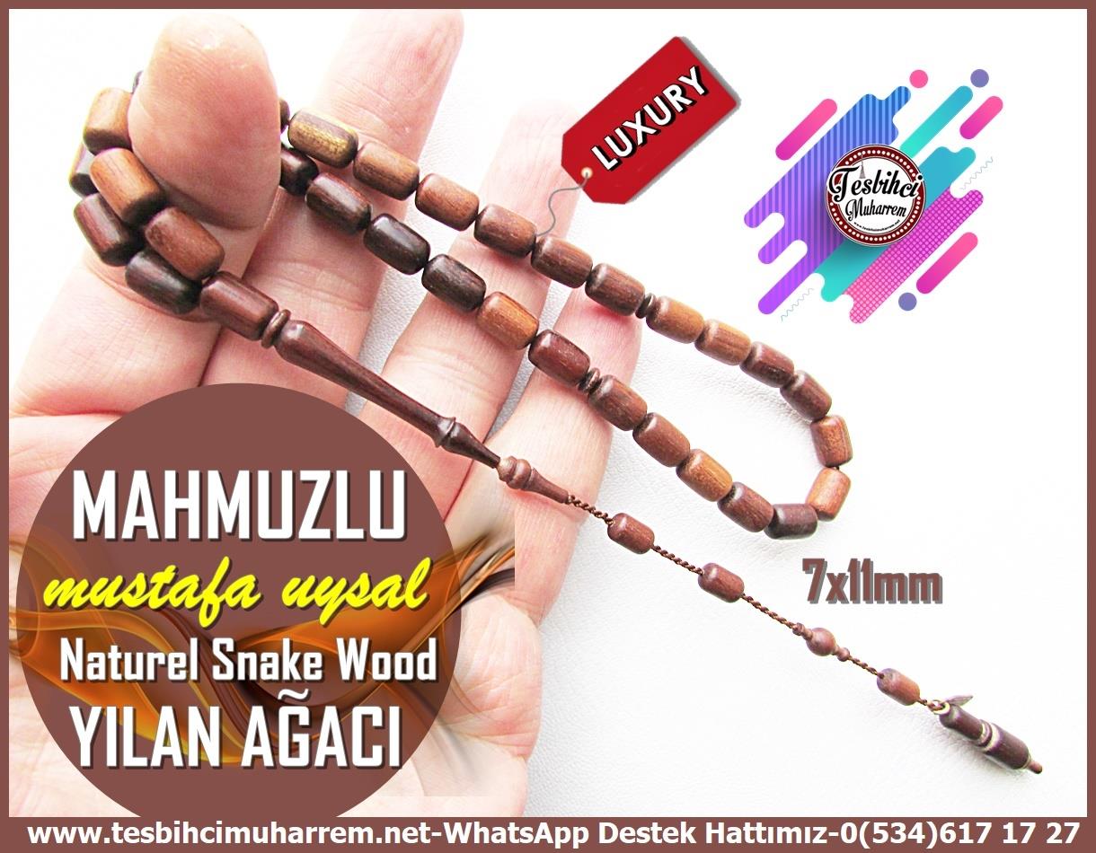 Yılan Ağacı TesbilerTM13781Mustafa Uysal Usta Tornası Tespih | Yılan Ağacı (Snake Wood), Kapsül Kesim, 