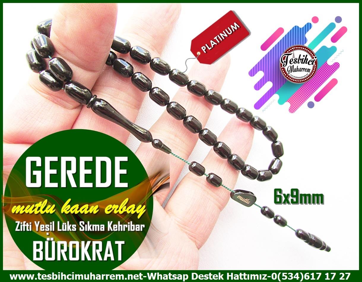 Siyah Kehribar TesbihlerTM13453Mutlu Kaan Erbay Usta El İşçiliği Tespih | Bürokrat Sıkma Kehribar, Kapsül Kesim, Bileklik Zifti Siyah 