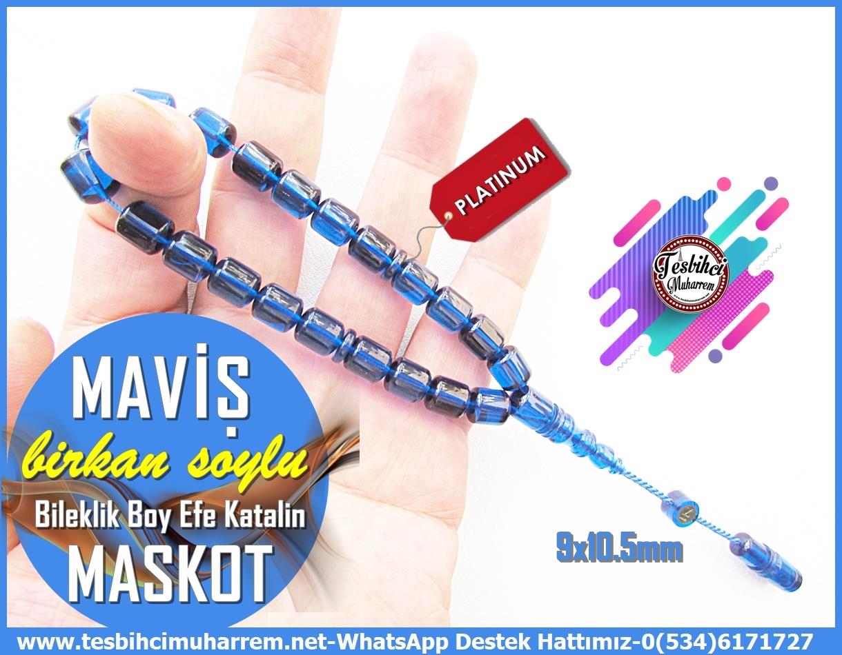 Efe Maskot TesbihlerTM13873Mutlu Kaan Erbay Usta İşçiliği Tespih | Maskot Model, Eflatun Renk, Efe Tarzı Bileklik – “Mutlu Baba” TesbihTespih Maskot Katalin l Mavi Bileklik Efe Boy Maviş Tesbih 