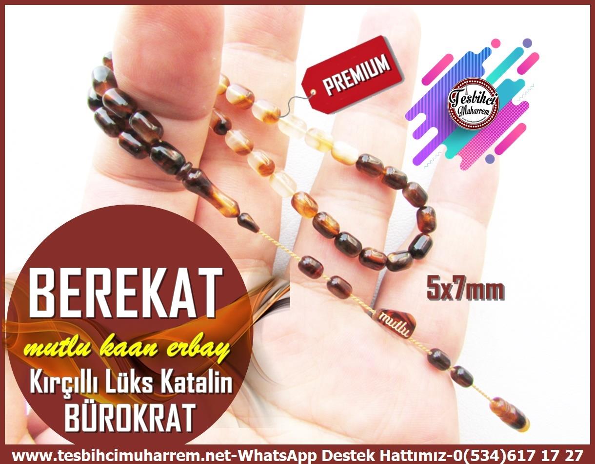 Maskot, Bileklik ve Bürokrat TespihlerTM13917Mutlu Kaan Erbay Usta Tornası Tespih | Bürokrat Katalin, Bilek Boy, Kırçıllı,Süzme Kapsül, 