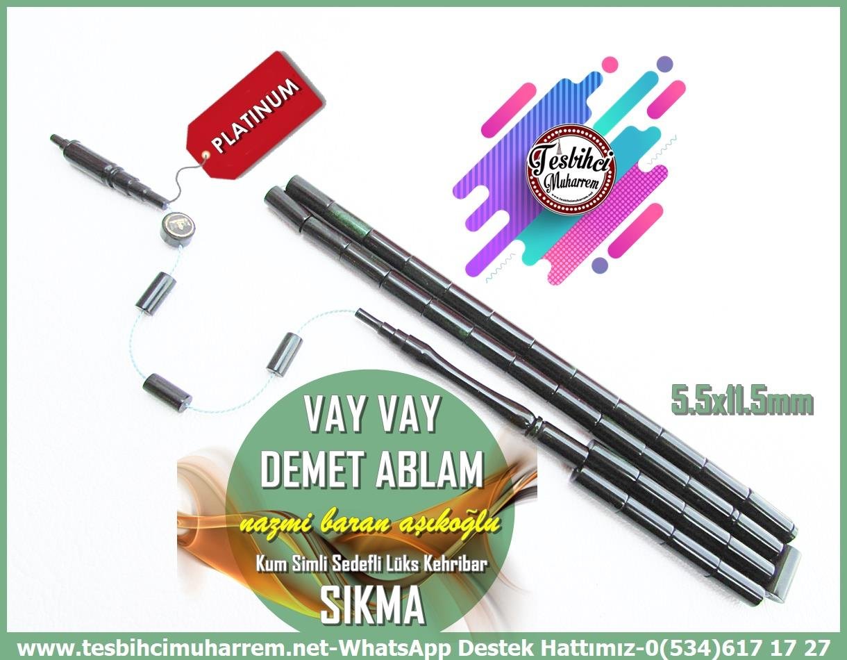 Hareli Yeşil Kehribar TesbihlerTM13902Nazmi Baran Aşıkoğlu Usta İşçiliği Tespih | Sıkma Kehribar, Kum Simli Zift Yeşil, Özel Kesme, 