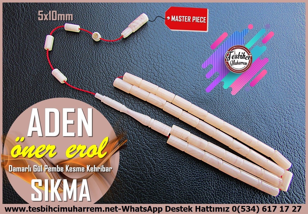 Pembe Kehribar TesbihlerTM14528Öner Erol Usta İmzalı Sıkma Kehribar Tesbih I Özel Dik Kesme Gül Pembe Aden TesbihÖner Erol Usta İmzalı Sıkma Kehribar Tesbih I Özel Dik Kesme Gül Pembe Aden Tesbih