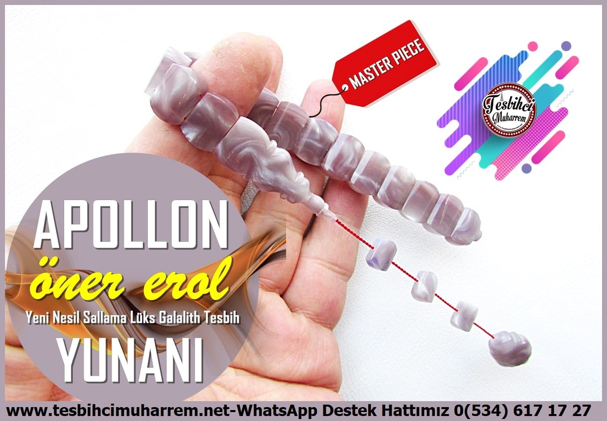 Zaza Selçuklu Sallaması TesbihlerTM14881Öner Erol Usta İmzalı Tırtıl Sedefli Gri Yunani Lüks Galalith Tesbih I Yeni Nesil Sallama Türkiye'de İlk Defa Apollon TesbihTırtıl Sedefli Gri Yunani Lüks Galalith Tesbih I Yeni Nesil Sallama Türkiye'de İlk Defa Apollon Tesbih