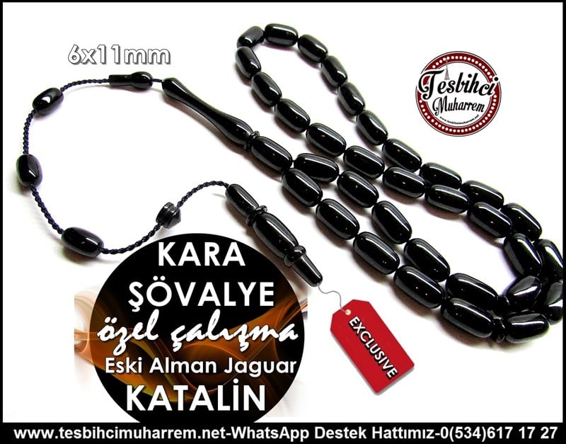 Özel Çalışma Antika Şamdandan Jaguar Eski Alman Katalin Tesbih Kara Şövalye