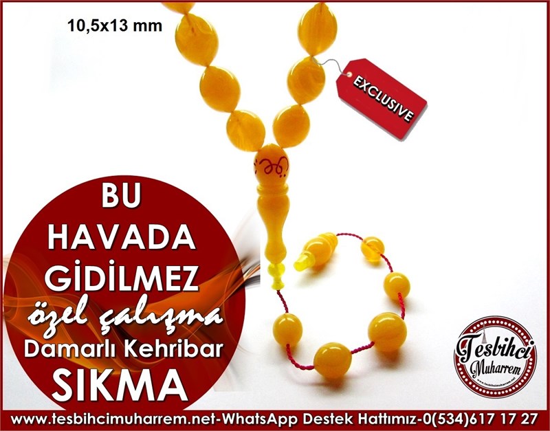 Özel Çalışma Damardan Sıkma Kehribar Tesbih Bu Havada Gidilmez