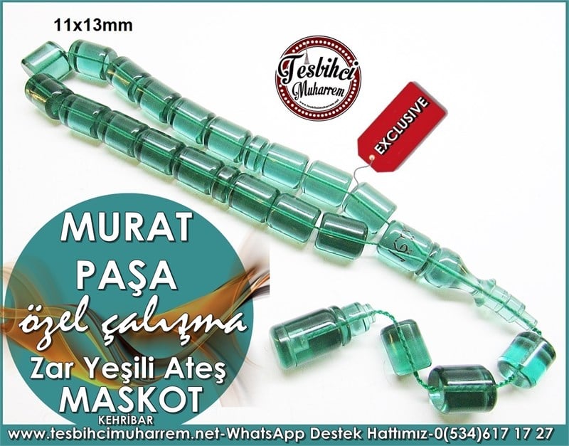 Özel Çalışma Kesme Efe Maskot Ateş Kehribar Tesbih Murat Paşa 