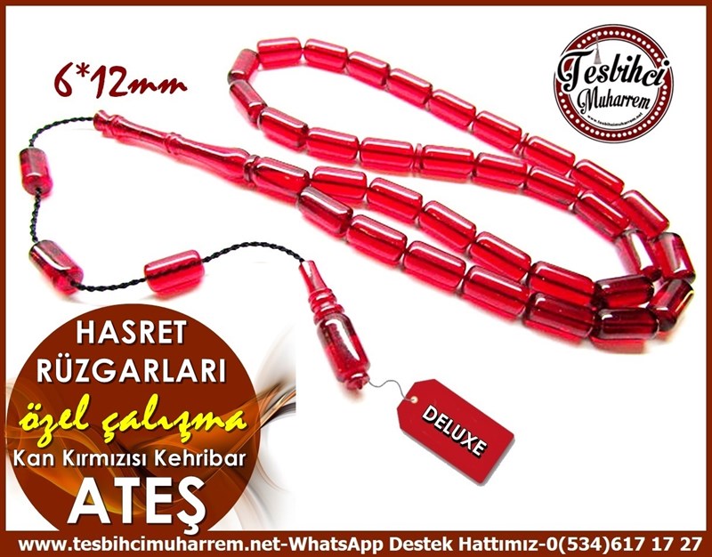 Özel Çalışma Kırçıllı Sıkma Kehribar Tesbih Tutamıyorum Zamanı 