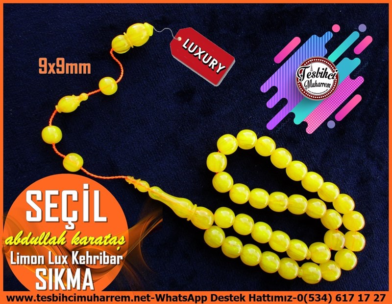 Kayısı Kehribar TesbihlerTM12204Özel Çalışma Uçlu Yuvarlak Kesim Lux Sarı Sıkma Kehribar Tesbih Seçil Özel Çalışma Uçlu Yuvarlak Kesim Lux Sarı Sıkma Kehribar Tesbih Seçil 