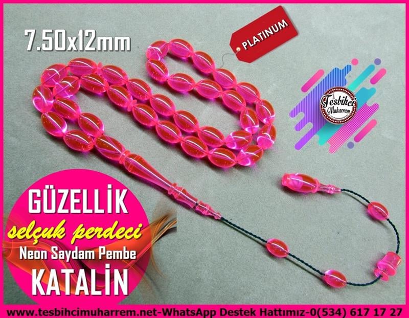 Katalin Ve Bağa TesbihlerTM12245Özel Gömme Kutusunda Saydam Neon Çingene Pembesi Özel Çalışma Beyzi Kesim Katalin Tesbih Güzellik Özel Gömme Kutusunda Saydam Neon Çingene Pembesi Özel Çalışma Beyzi Kesim Katalin Tesbih Güzellik 