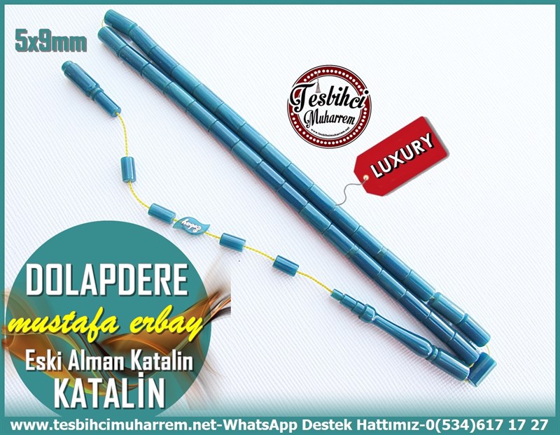 Katalin Ve Bağa TesbihlerTM10220Özel Premium Çalışma Mavi Eski Alman Katalin Tesbih DolapdereÖzel Premium Çalışma Mavi Eski Alman Katalin Tesbih Dolapdere