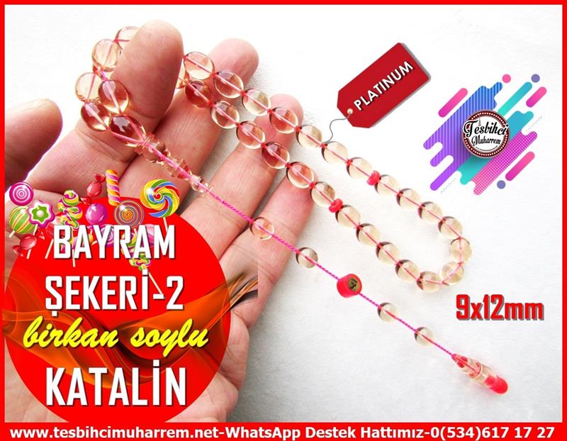 Katalin Ve Bağa TesbihlerTM12472Özel Tasarım Saydam Pembiş Katalin Tesbih Beyzi Kesim Çift Renk Bayram Şekeri-2 Tesbih Özel Tasarım Saydam Pembiş Katalin Tesbih Beyzi Kesim Çift Renk Bayram Şekeri-2 Tesbih 