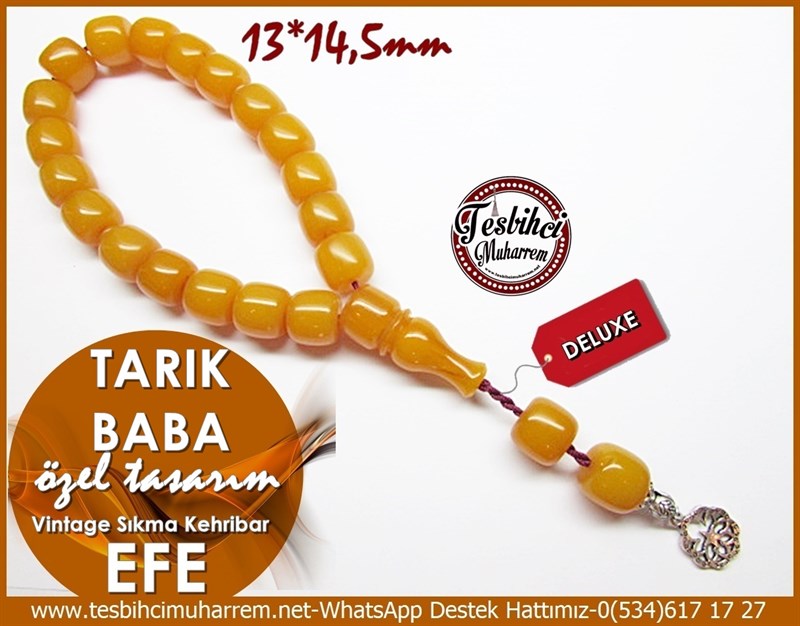 Özel Tasarım Tarz Efe Maskot Vintage Kehribar Tarık Baba