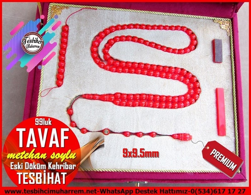 99luk Dua Ve Namaz TesbihatlarıTM12027Profesyonel Çalışma 99 Luk Eski Döküm Sıkma Kehribar Dua Tesbihatı Tavaf Profesyonel Çalışma 99 Luk Eski Döküm Sıkma Kehribar Dua Tesbihatı Tavaf 