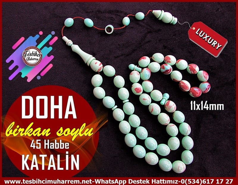 Katalin Ve Bağa TesbihlerTM12172Profesyonel Çalışma Beyzi Kesim 45 Habbelik Katalin Tesbih Doha Profesyonel Çalışma Beyzi Kesim 45 Habbelik Katalin Tesbih Doha 