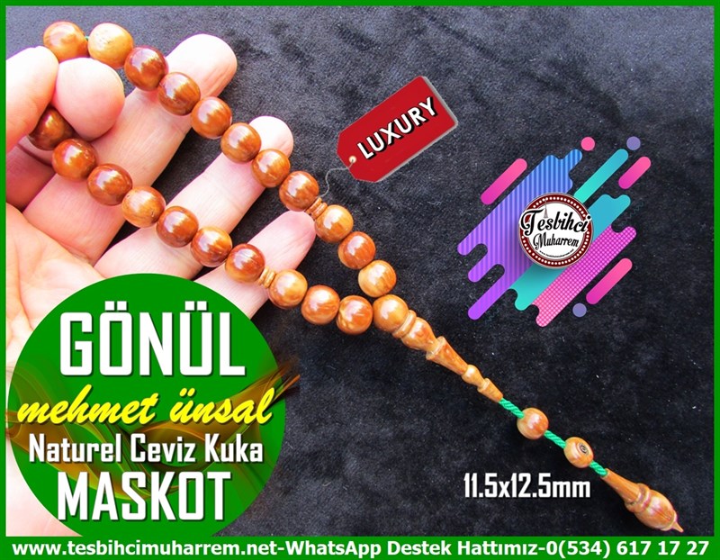 Kuka Ağacı TesbihlerTM12223Profesyonel Çalışma Bileklik Boy Naturel Kuka Cevizi Tesbih GönülProfesyonel Çalışma Bileklik Boy Naturel Kuka Cevizi Tesbih Gönül