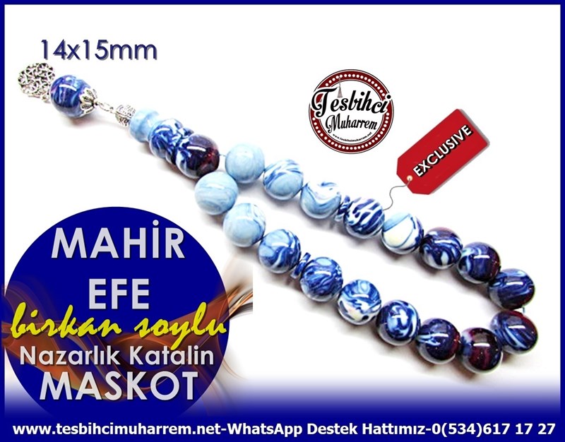 Profesyonel Çalışma Nazarlık Maskot Katalin Tesbih Mahir Efe