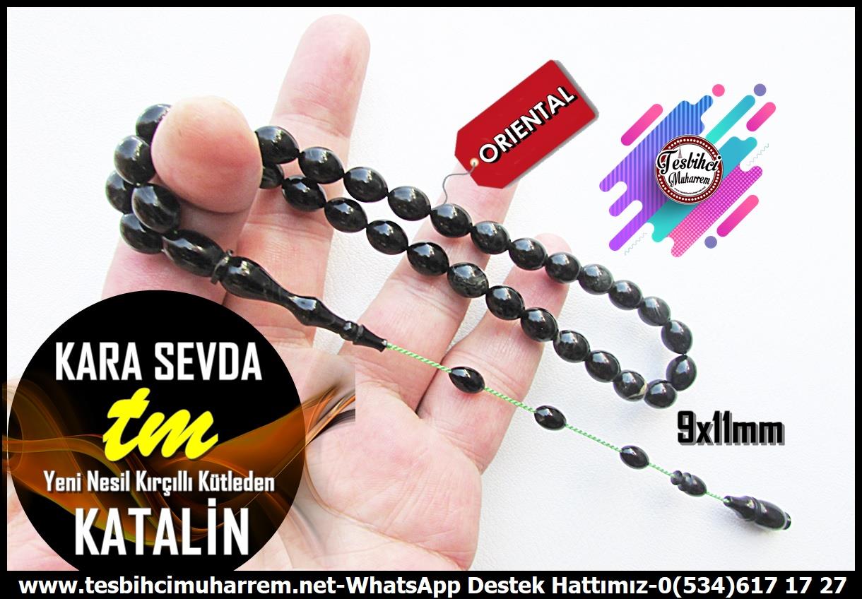 Katalin Ve Bağa TesbihlerTM14021Şahin Bulut Usta İşçilikli Katalin Tesbih – Siyah Kırçıllı Ton, Beyzi Kesim, “Kara Sevda” İsimli Özel Tasarım TespihTespih Katalin I Siyah Renk Kırçıllı Beyzi Kesim Kara Sevda Tesbih