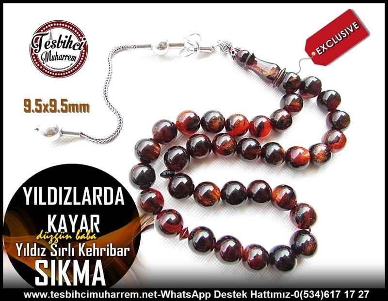 Hareli Kahve Kehribar TesbihlerTM11115Sıkma Kehribar Tesbih Gümüş Püskül Yıldız Sırlı Küre Kesim Yıldızlarda KayarSıkma Kehribar Tesbih Gümüş Püskül Yıldız Sırlı Küre Kesim Yıldızlarda Kayar