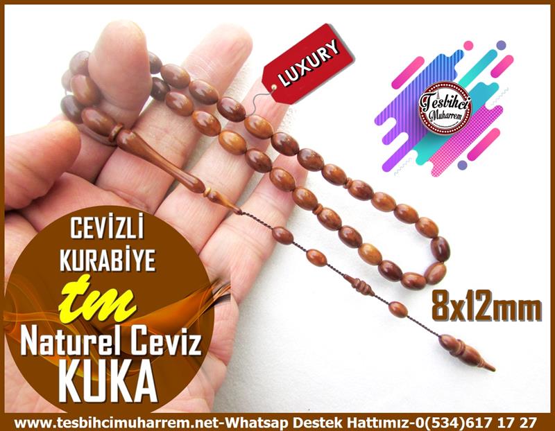 Kuka Ağacı TesbihlerTM12299Sıralı Sistem Beyzi Naturel Ceviz Kuka Tesbih Cevizli KurabiyeSıralı Sistem Beyzi Naturel Ceviz Kuka Tesbih Cevizli Kurabiye