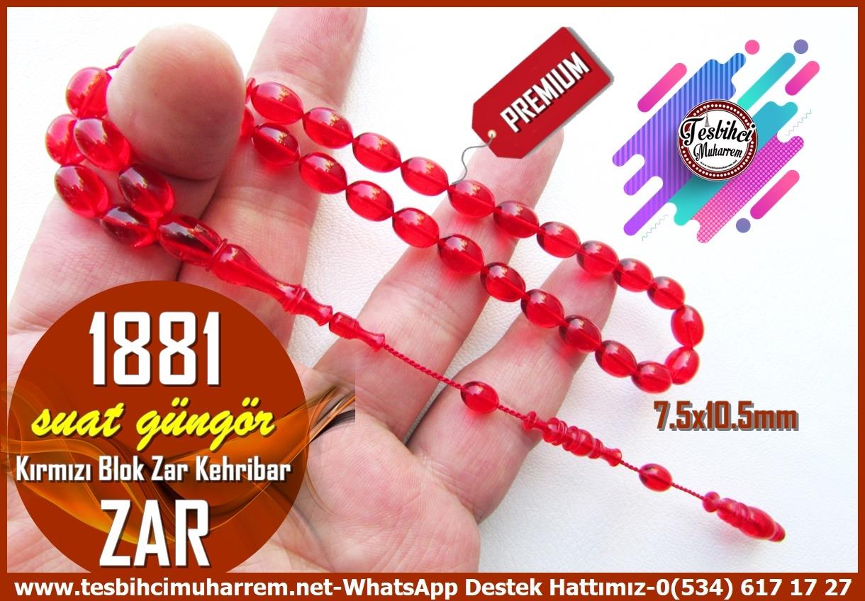 Zar Kehribar TesbihTM14053Suat Güngör Usta Zar Kehribar Tespih 1881 – Profesyonel Çalışma, Kırmızı Beyzi Kesim, El Yapımı Koleksiyonluk Tespih Tespih Zar Kehribar I Profesyonel Çalışma Kırmızı Beyzi Kesim 1881 Tesbih