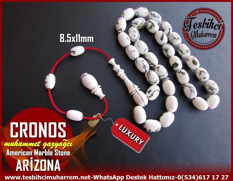 Turkuaz Firuze Taş TesbihlerTM11310Tesbih Arizona American Marble Stone Rosary CronosTesbih Arizona American Marble Stone Rosary Cronos