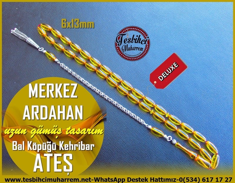Sarı Ton TesbihlerTM11367Tesbih Ateş Kehribar Uzun Gümüş Püskül Bal Köpüğü Badem Kesim Ardahan MerkezTesbih Ateş Kehribar Uzun Gümüş Püskül Bal Köpüğü Badem Kesim Ardahan Merkez