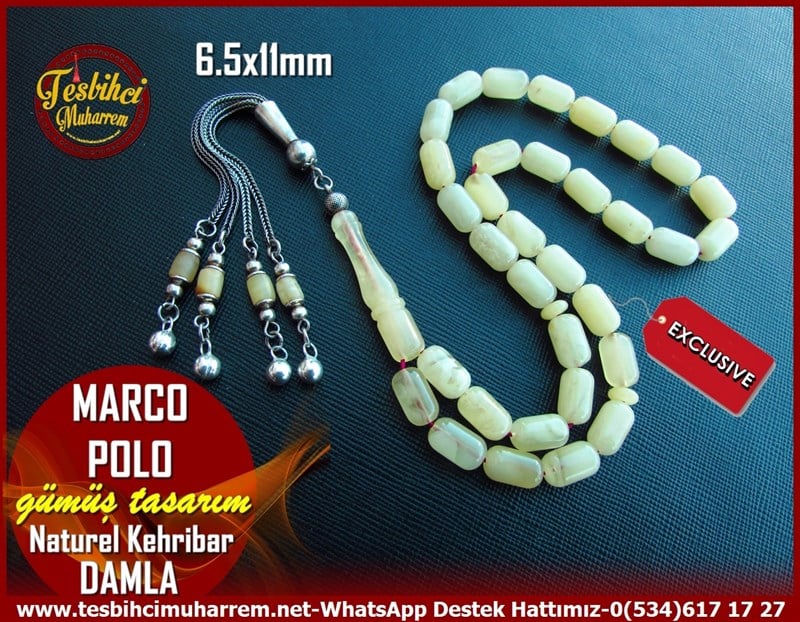  Damla Kehribar TesbihlerTM11354Tesbih Damla Kehribar Gümüş Tasarım Kapsül Kesim Doğal Marco PoloTesbih Damla Kehribar Gümüş Tasarım Kapsül Kesim Doğal Marco Polo