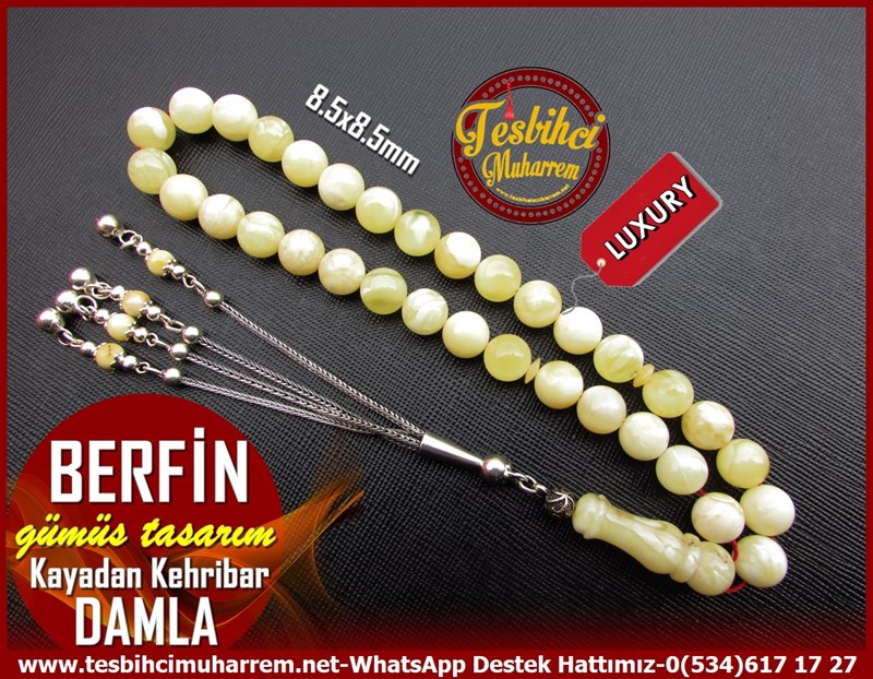  Damla Kehribar TesbihlerTM11631Tesbih Damla Kehribar Kaliningrad Küre Kesim Gümüş Tasarım Berfin Tesbih Damla Kehribar Kaliningrad Küre Kesim Gümüş Tasarım Berfin 