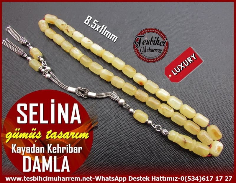  Damla Kehribar TesbihlerTM11632Tesbih Damla Kehribar Ukrayna Kapsül Kesim Gümüş Tasarım Selina Tesbih Damla Kehribar Ukrayna Kapsül Kesim Gümüş Tasarım Selina 