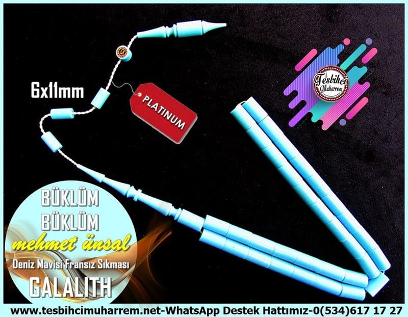 Katalin Ve Bağa TesbihlerTM11829Tesbih Galalith Deniz Mavisi Dik Kesme Fransız Sıkması Büklüm BüklümTesbih Galalith Deniz Mavisi Dik Kesme Fransız Sıkması Büklüm Büklüm