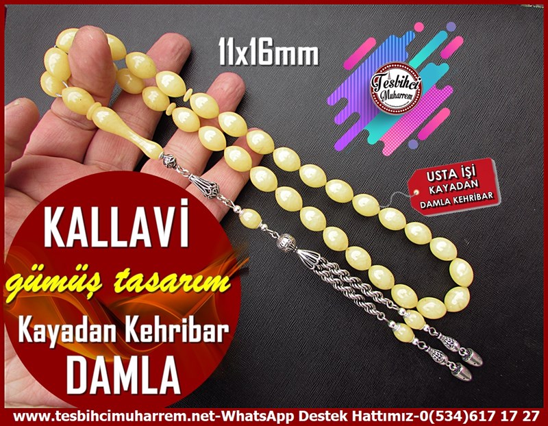  Damla Kehribar TesbihlerTM11697Tesbih Kalingrad Damla Kehribar Özel  Gümüş Tasarım İri Boy Kallavi Tesbih Kalingrad Damla Kehribar Özel  Gümüş Tasarım İri Boy Kallavi 