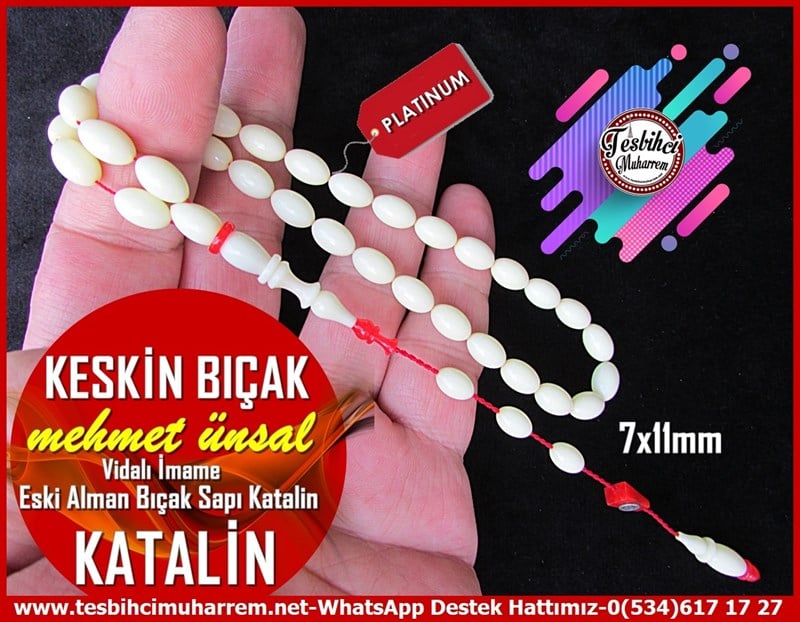 Katalin Ve Bağa TesbihlerTM11818Tesbih Katalin Eski Alman Bıçak Sapından Vidalı İmameli Beyaz Beyzi Kesim Keskin BıçakTesbih Katalin Eski Alman Bıçak Sapından Vidalı İmameli Beyaz Beyzi Kesim Keskin Bıçak