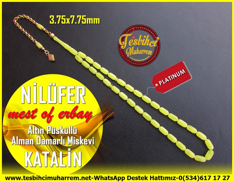 Katalin Ve Bağa TesbihlerTM11272Tesbih Katalin Eski Alman Miskevi Damarlı Sarı Kapsül Kesim Kılçık Bileklik Altın Püsküllü Nilüfer Tesbih Katalin Eski Alman Miskevi Damarlı Sarı Kapsül Kesim Kılçık Bileklik Altın Püsküllü Nilüfer 