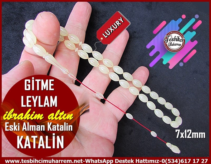 Katalin Ve Bağa TesbihlerTM11853Tesbih Katalin Tesbih Eski Alman Objeden Beyaz Beyzi Damarlı Gitme Leylam Tesbih Katalin Tesbih Eski Alman Objeden Beyaz Beyzi Damarlı Gitme Leylam 