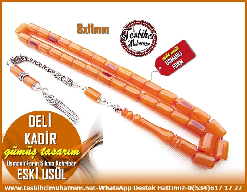 Osmanlı Benzetme Eskitme Eski Usül TesbihlerTM11460Tesbih Sıkma Kehribar Eski Usül Osmanlı Form Patinli Kesme  Gümüş Tasarım Deli Kadir Tesbih Sıkma Kehribar Eski Usül Osmanlı Form Patinli Kesme  Gümüş Tasarım Deli Kadir 