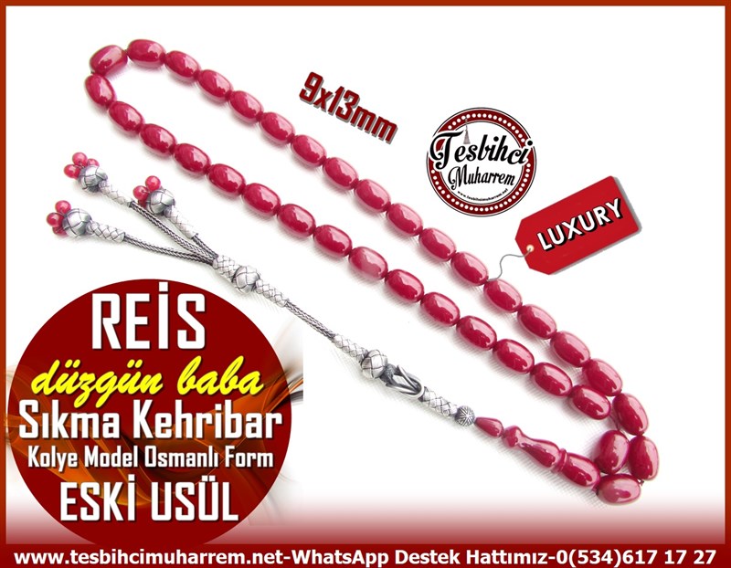Osmanlı Benzetme Eskitme Eski Usül TesbihlerTM11561Tesbih Sıkma Kehribar Kolye Model Osmanlı Form Eski Usül Beyzi Kesim Vişne Renk ReisTesbih Sıkma Kehribar Kolye Model Osmanlı Form Eski Usül Beyzi Kesim Vişne Renk Reis