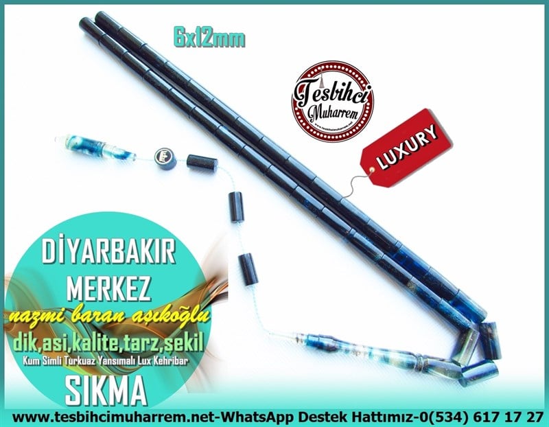 Hareli Mavi Kehribar TesbihlerTM11326Tesbih Sıkma Kehribar Kum Simli Turkuaz Yansımalı Dik Kesme Diyarbakır MerkezTesbih Sıkma Kehribar Kum Simli Turkuaz Yansımalı Dik Kesme Diyarbakır Merkez