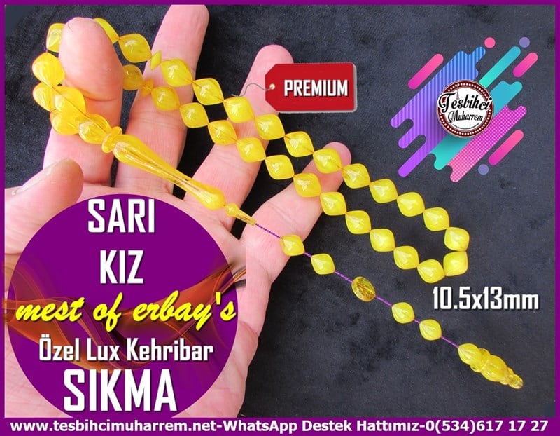 Hareli Damarlı Sarı Kehribar TesbihlerTM11859Tesbih Sıkma Kehribar Özel Lux Döküm Sığırcık Kesim Damarlı Premium Çalışma Sarı KızTesbih Sıkma Kehribar Özel Lux Döküm Sığırcık Kesim Damarlı Premium Çalışma Sarı Kız