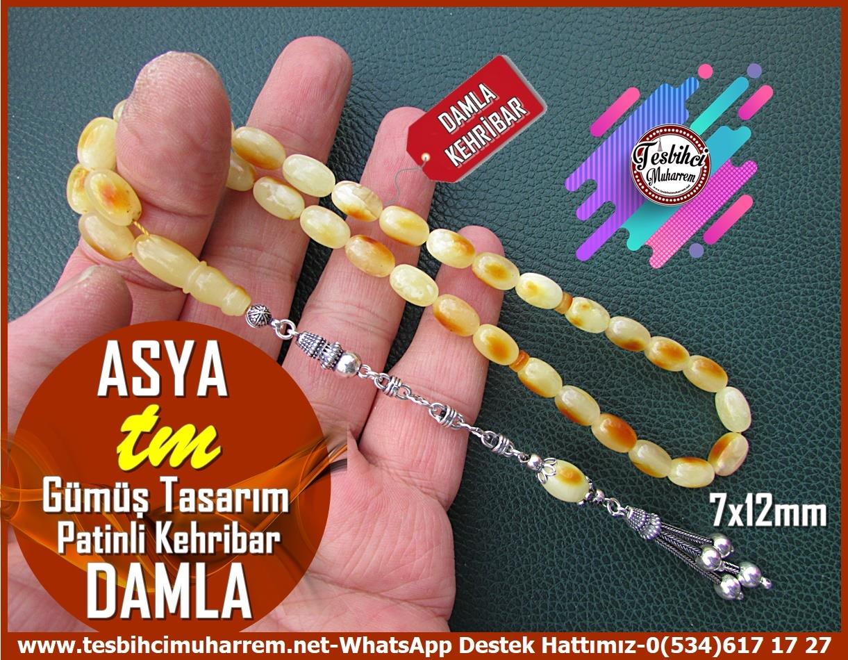  Damla Kehribar TesbihlerTM13146Tespih Damla Kehribar I Badem Kesim Patinli Gümüş Püskül Asya TesbihTespih Damla Kehribar I Badem Kesim Patinli Gümüş Püskül Asya Tesbih