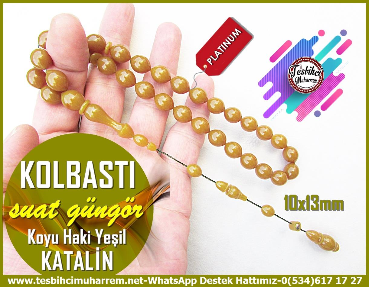 Katalin Ve Bağa TesbihlerTM12799Tespih Katalin Çubuk Malzeme Haki Yeşil Sığırcık Kolbastı TesbihTespih Katalin Çubuk Malzeme Haki Yeşil Sığırcık Kolbastı Tesbih