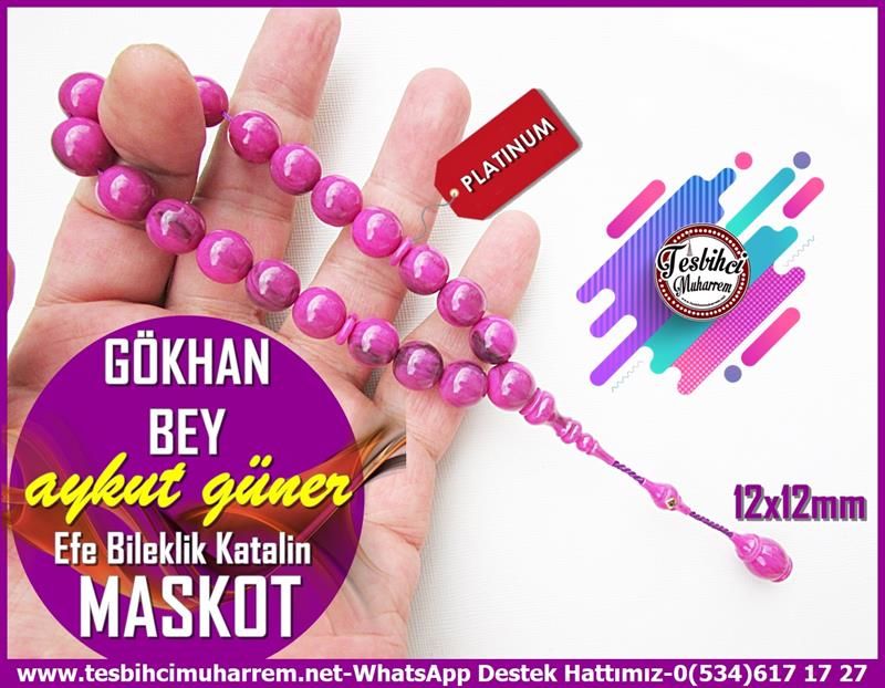 Efe Maskot TesbihlerTM12620Tespih Katalin Efe Maskot Bileklik Fuşya Renk Küre Kesim Gökhan Bey Tesbih Tespih Katalin Efe Maskot Bileklik Fuşya Renk Küre Kesim Gökhan Bey Tesbih 