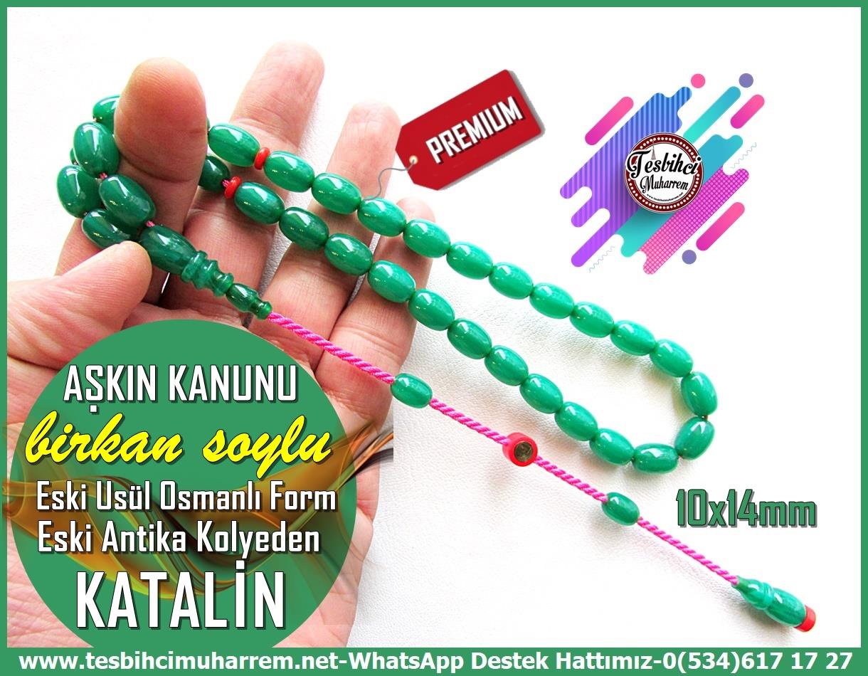 Katalin Ve Bağa TesbihlerTM13228Tespih Katalin I Antika Kolyeden Eski Usül Osmanlı Form Yeşil Renk Aşkın Kanunu TesbihTespih Katalin I Antika Kolyeden Eski Usül Osmanlı Form Yeşil Renk Aşkın Kanunu Tesbih