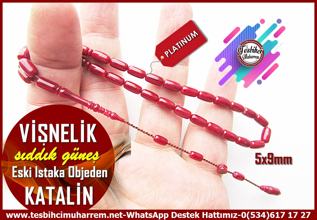 Katalin Ve Bağa TesbihlerTM14159Tespih Katalin  I İnce Kapsül Model Eski Istakadan Bordo Renk Vişnelik Tesbih Tespih Katalin  I İnce Kapsül Model Eski Istakadan Bordo Renk Vişnelik Tesbih 