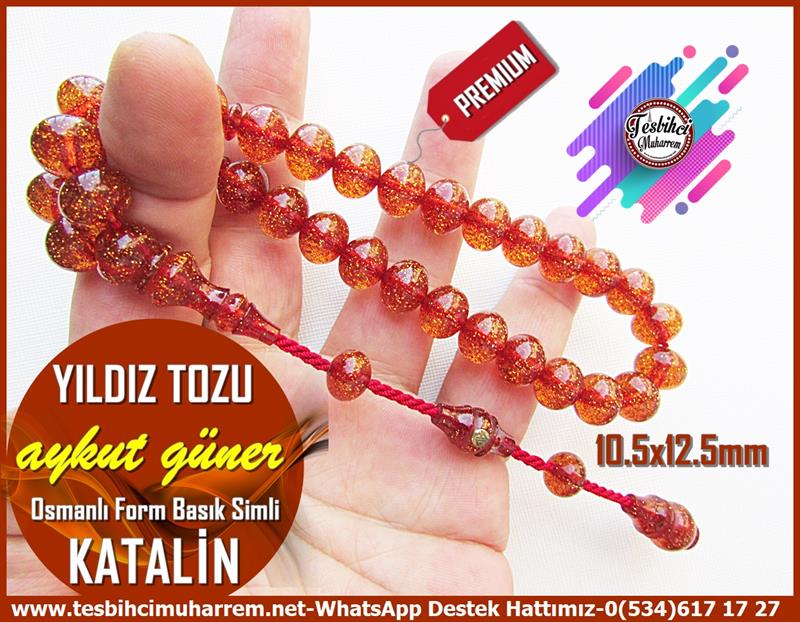 Katalin Ve Bağa TesbihlerTM12762Tespih Objeden Katalin Osmanlı Form Basık Simli Çaysak Yıldız Tozu TesbihTespih Objeden Katalin Osmanlı Form Basık Simli Çaysak Yıldız Tozu Tesbih