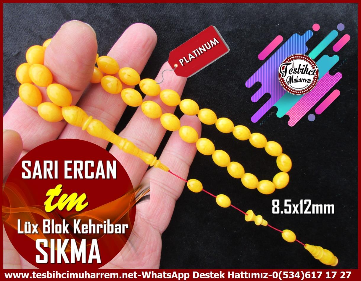Hareli Damarlı Sarı Kehribar TesbihlerTM12916Tespih Sıkma Kehribar Beyzi Kesim Sarı Ercan TesbihTespih Sıkma Kehribar Beyzi Kesim Sarı Ercan Tesbih